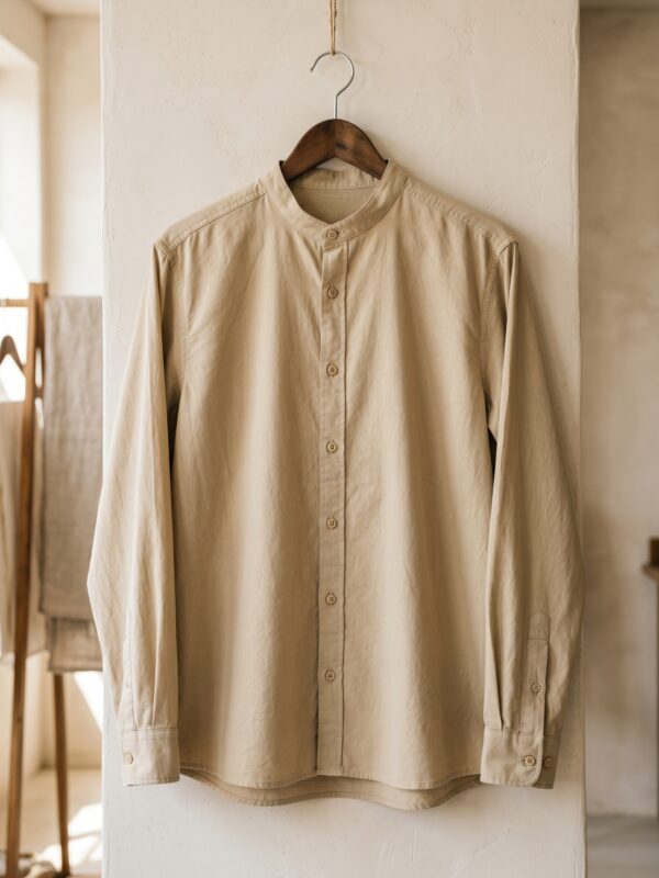 The Grandad Shirt — Sand