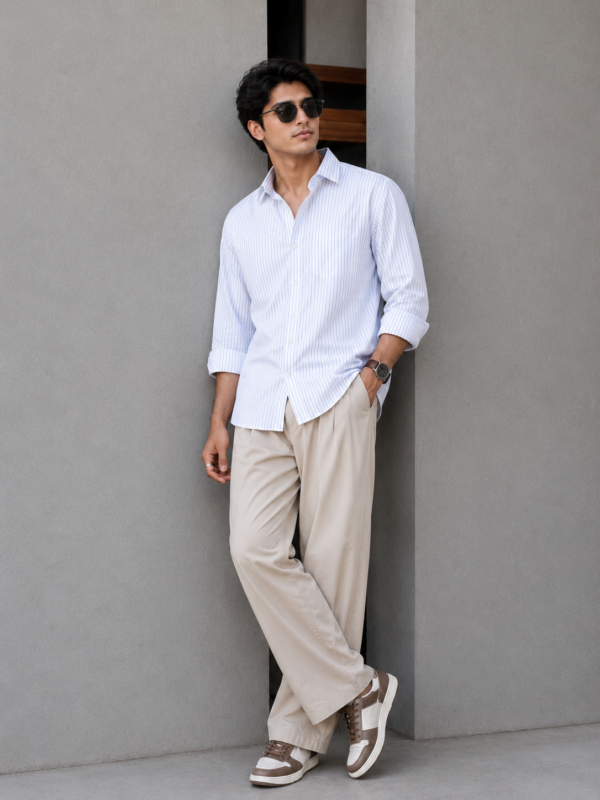100% Cotton Stripe Shirt